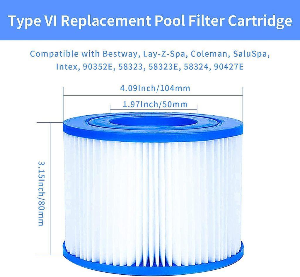 Cartucho de Filtro para Piscina Para Purificación de Agua de Piscina Con Material Anticorrosivo Para Agua Limpia