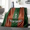 1PC Alanyaspor Custom Name Patterned Flannel Blanket Suitable For All Seasons For Home Decor Warmth And Comfort Gifts Holiday Present