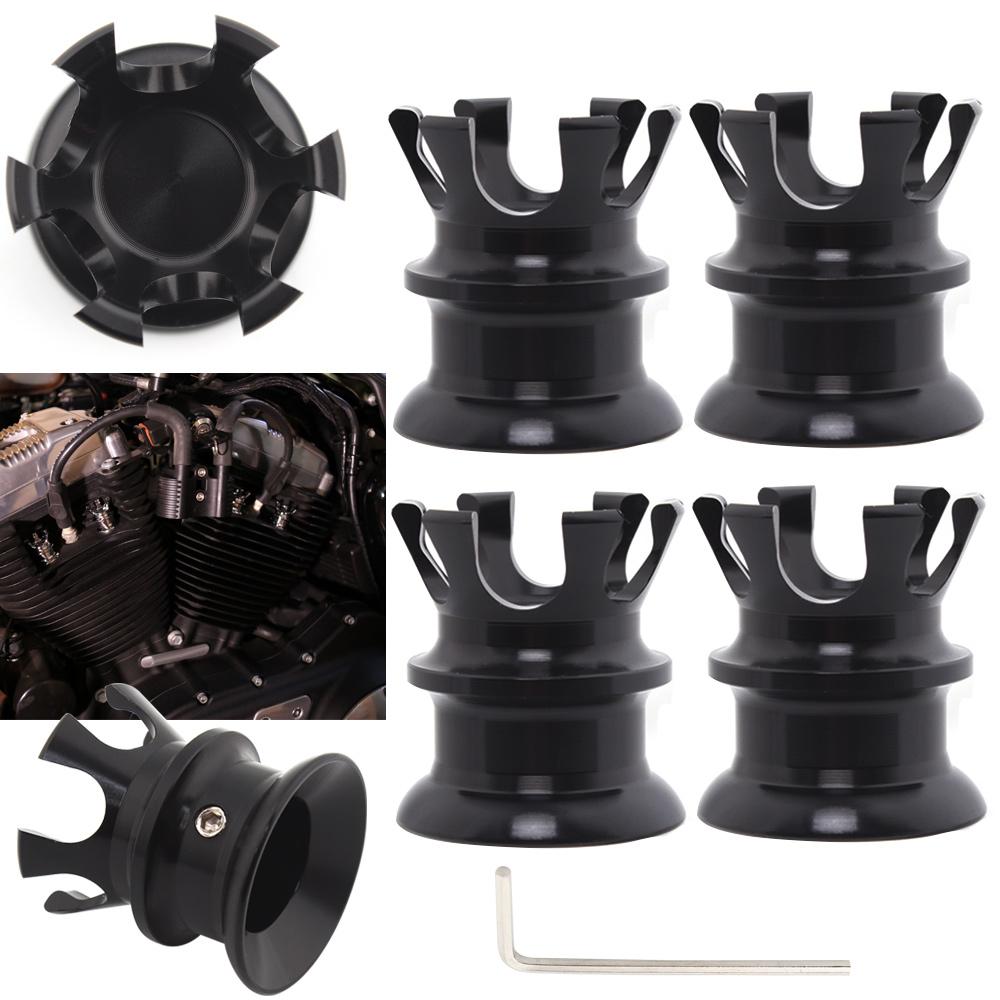 

Motorcycle Spark Plug Head Bolt Cap Engine Topper Cover Crown For Harley Twin Cam Sportster XL883 Softail Dyna Big Twin 1340 Evo чёрный