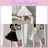 Cotton Blend Pleated Mini Skirt For Women Summer Casual Dress Up And Travel