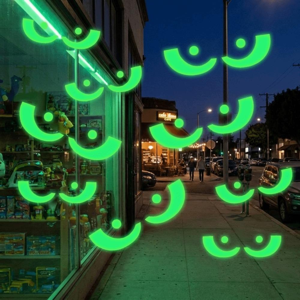 Self Adhesive Peeking Eyes Decals Non-Damaging Wall Decals Glow In The Dark Stickers Festival