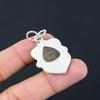 Sterling Silver Pear Golden Rutile Stone Engagement Art Deco New Pendant Jewelry
