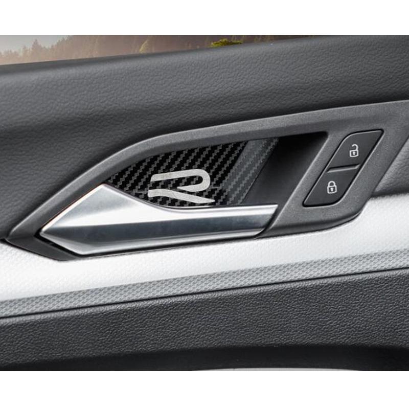 For VW Volkswagen Golf8 Golf 8     Body Cover Stainless Steel Door Inner Internal Handle Bowl Frame Lamp Armrest