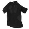 Adult Padded Goalkeeper Shirt with EVA Pads Protective Short Sleeve Goalie Jersey for Soccer