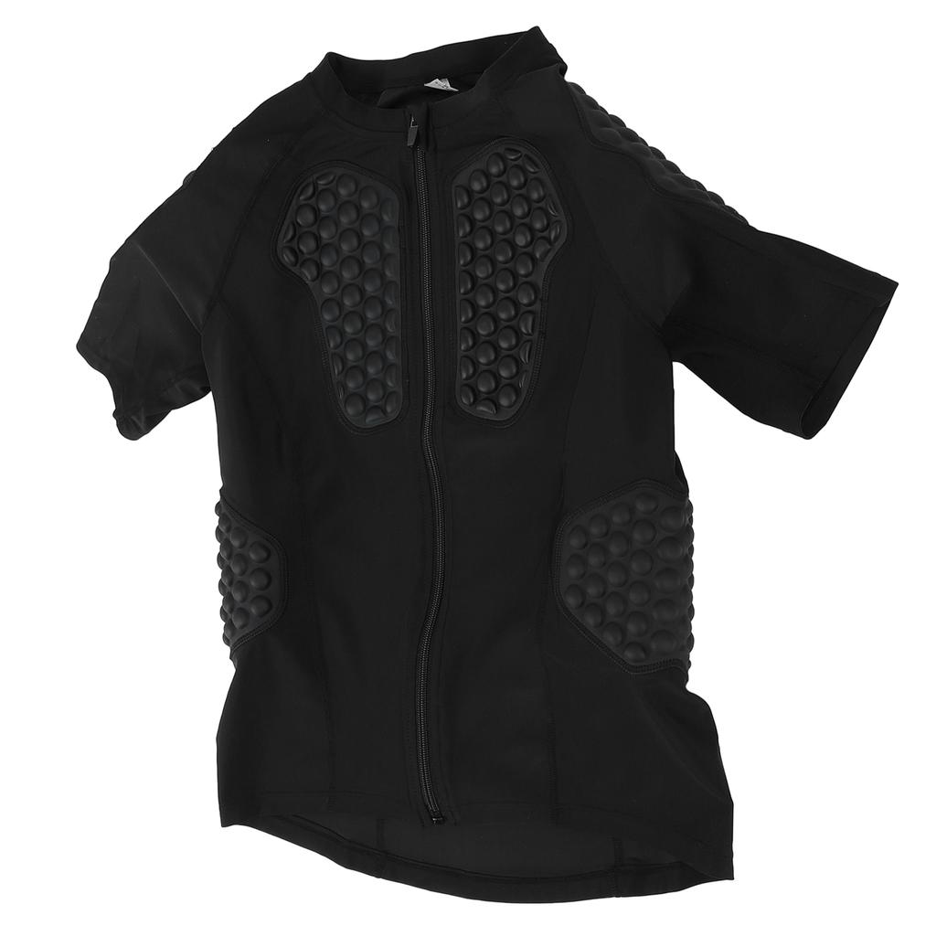 Adult Padded Goalkeeper Shirt with EVA Pads Protective Short Sleeve Goalie Jersey for Soccer