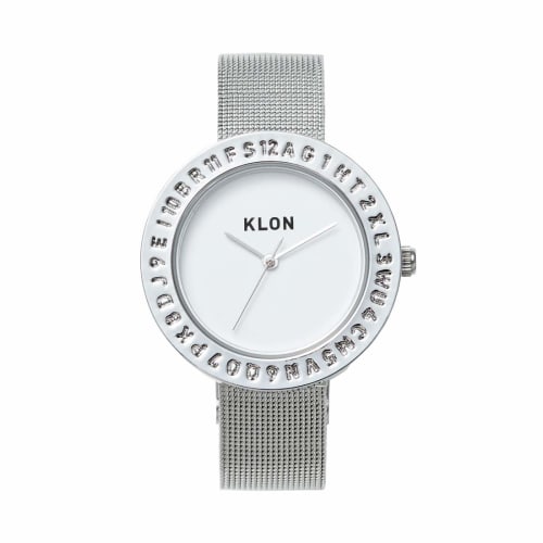 

Klon Clone Watch, Stylish and Simple for Men and Women, KLON ENGRAVE TIME -SILVER MESH- 33mm