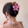 Gradient Blomst Hårklemmer For Kvinner Søte Plumeria Hårklyper Krabbeklemme Spenner Hawaiisk Hodeplagg Jenter Hårtilbehør