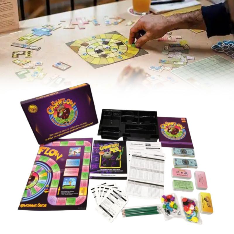 Board Cashflow Game Cards Investment Financial Games Family Party Prop Play