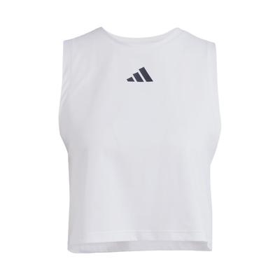 Logo Short Sleeve Round Neck Sleeveless Vest Women Tops White JJ3496