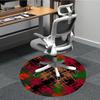 1pc Abstract Pattern Chair Carpet for Office Non Slip, Machine Washable Rug for Office, Room Holiday Decor for Christmas, Birthday Polyester