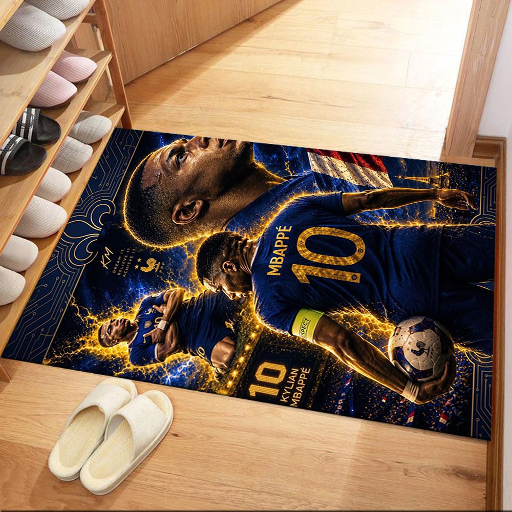 Mbappe 103 Area Rug Perfect for Living Rooms Game Room Entryway Study room Antislip Carpet Decorate Offices