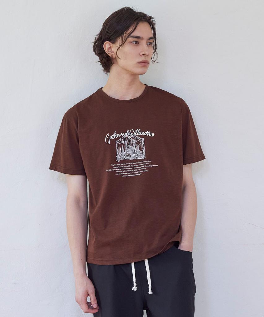 SENTAIR Silhouette Half T-Shirt _Brown