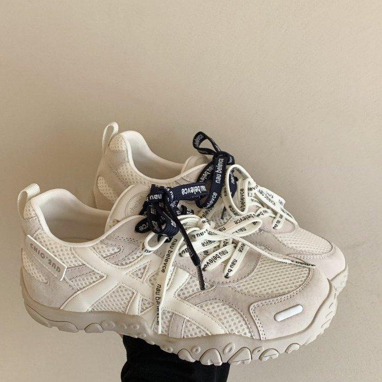 Leather Thick-soled 5CM Height Increase, German Training Shoes 2025 Autumn Super Fire Lightweight Summer Shoes Sports Shoes Casual Shoes