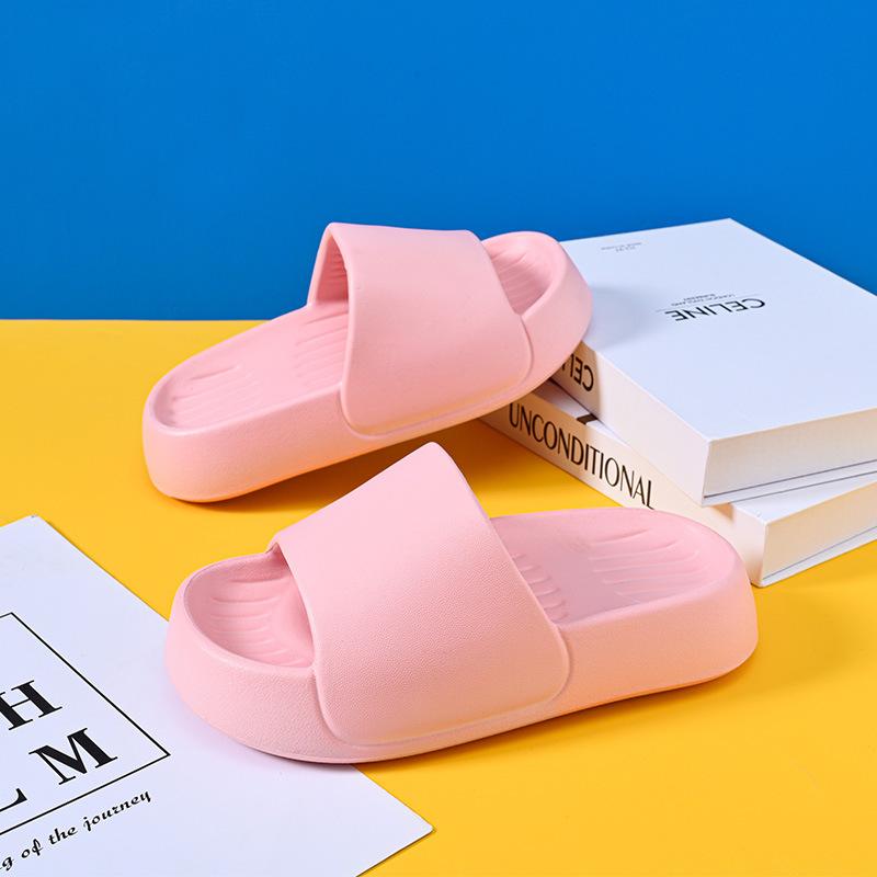 

Стильные тапочки для девочек и мальчиков, легкий материал ЭВА, нескользящие домашние шлепанцы Pink Glossy,40/41