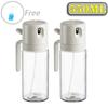 1/2PCS 550ml Glass Oil Spray Bottle 2in1 Spray Bottle Pourer Fitness Fat Loss Camping BBQ Vinegar Sauce Sprayer Cooking Utensils