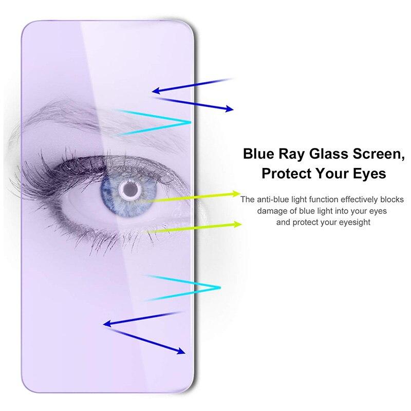 Anti Blue Glass for Oppo Reno 8 7 6 Pro Plus Lite SE Z 7A Tempered Glass Screen Protector for Reno 4Lite 4Z ACE2 3pro 2F Glass
