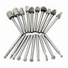 20Pcs High-Speed Steel Rotary Burrs Set 3mm Shank Grinding Tool Set Milling Cutter Set  DIY Projects