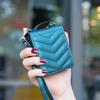 Applicable to Samsung Z Flip7 mobile phone case Flip5 wavy oblique span protective case Z Flip4 plaid strap case