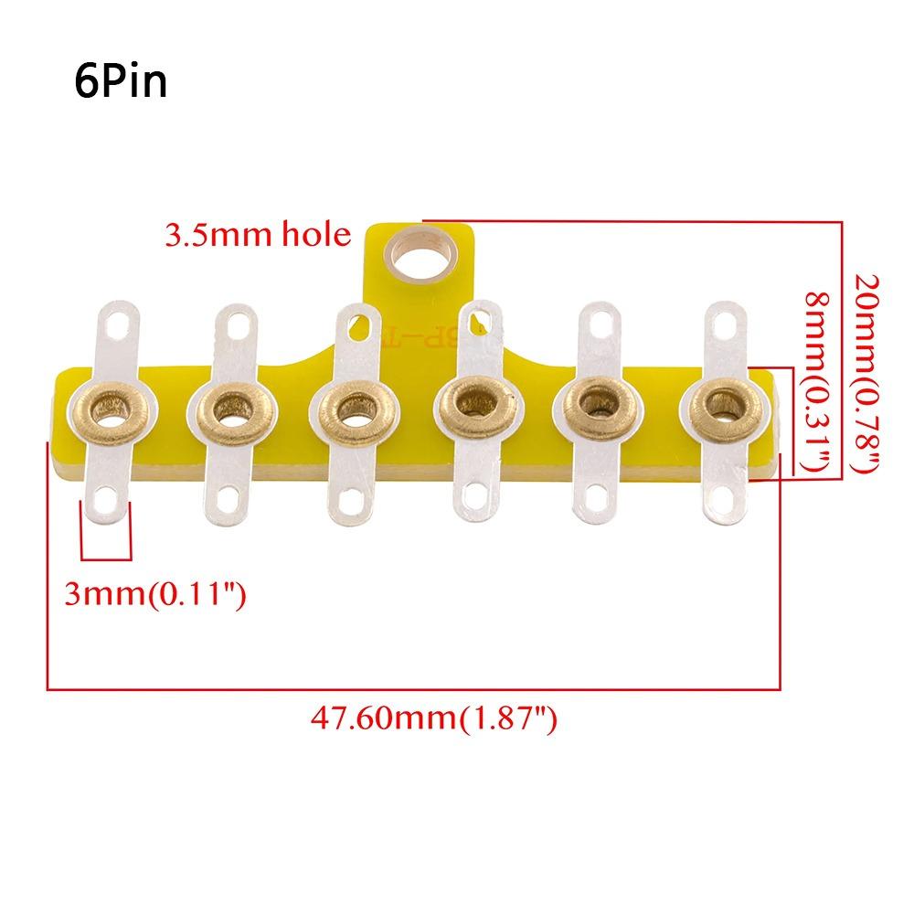 1Pcs 4/6/8Pins Turret Board Tube Amplifier DIY Guitar AMP Cabinet Terminal Lug Board Vintage Audio Parts Radio DAC Fitting