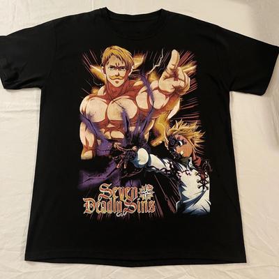 2026 New Year The Seven Deadly Sins Illustration Anime TShirt Mens Roundneck Shortsleeved Tshirt