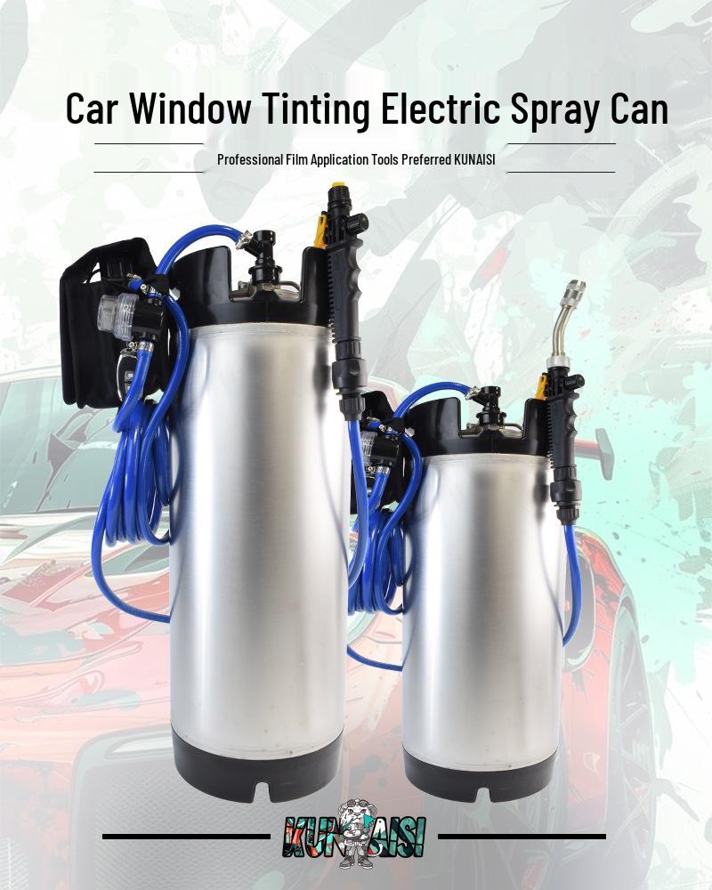 Electric High-Pressure Spray Can for Invisible Car Wrap Installation