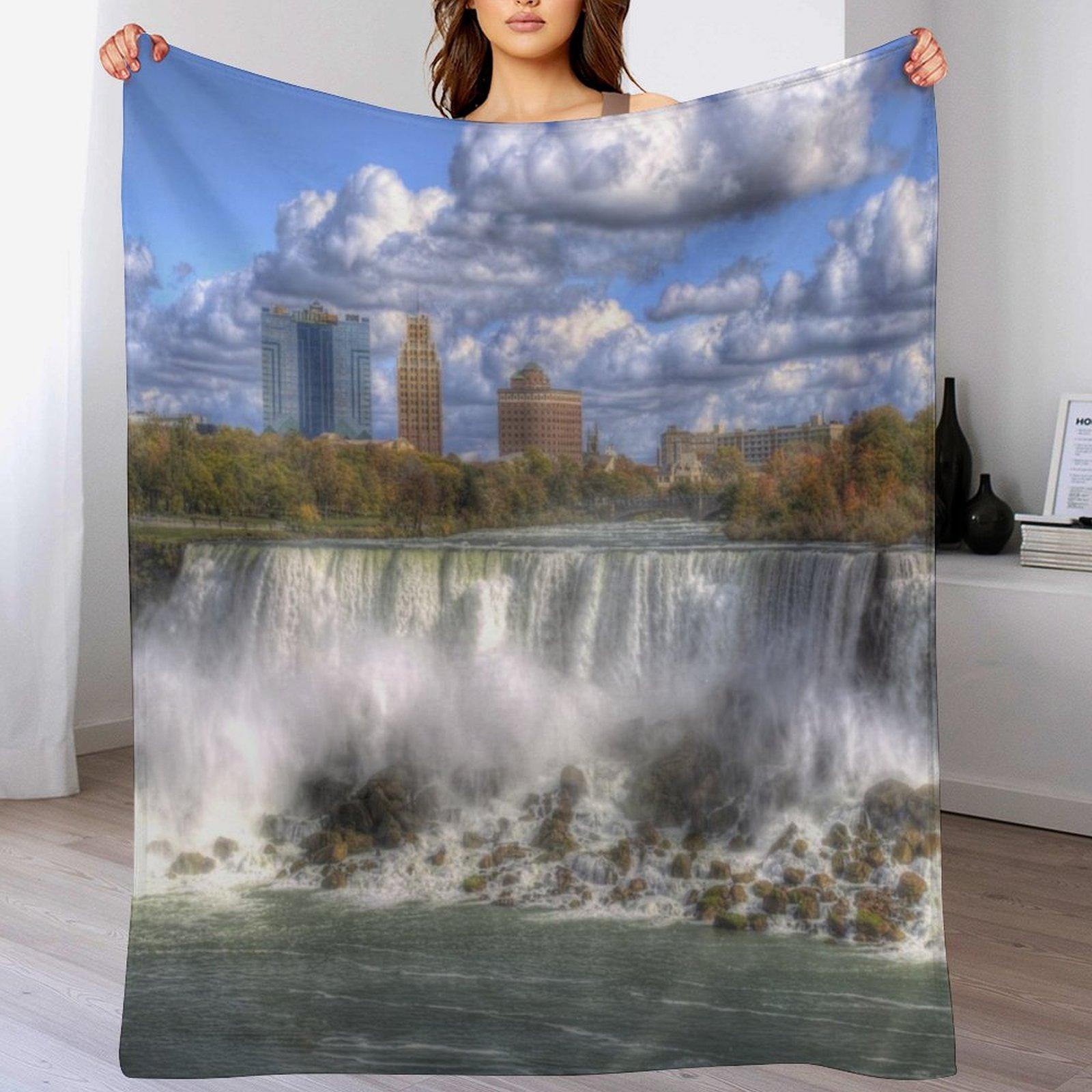 

Niagara Falls Canada Throw Blanket Soft Cozy Blanket for Pet Kids Adults 102x76cm(40x30in)