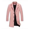 Men's Coat Men's Clothing Korean Version Slim Fit Medium and Long Trench Coat Men's Fabric Jacket