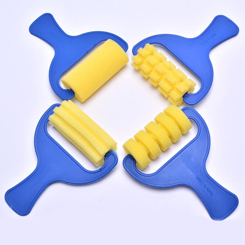 18-Piece Children's Painting Sponge Set: Early Education Doodle & Brush Tools for Kindergarten