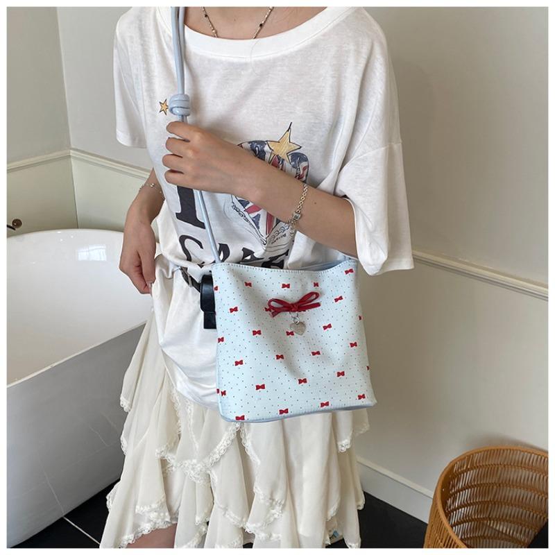 Fashion Versatile Sweet Bow Underarm Bag Women's Summer Simple Premium Shoulder Handbag