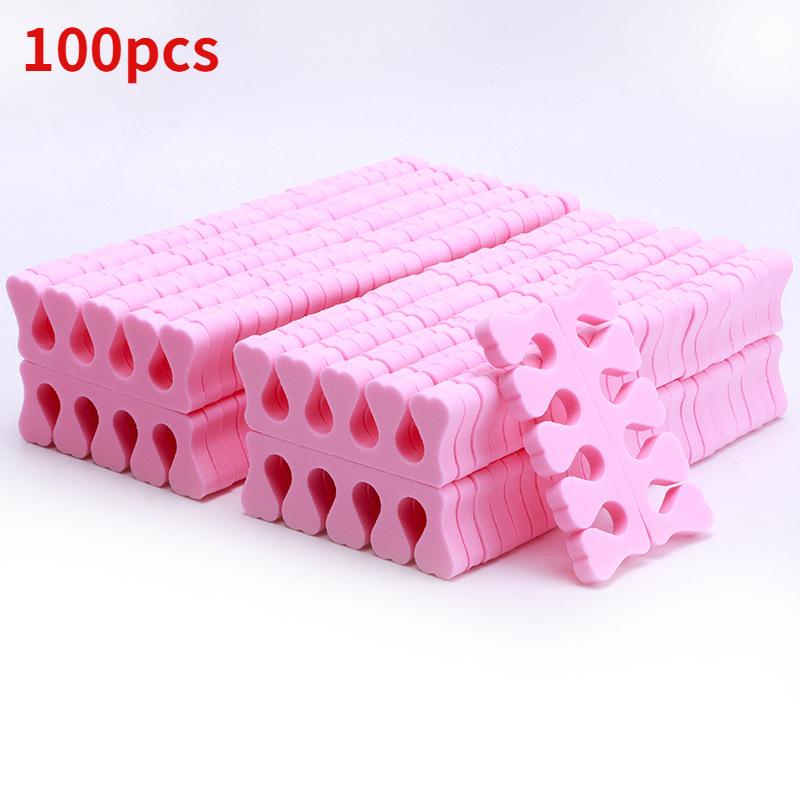 40/100PCS Nail Art Toe Separators Fingers Foots Sponge Soft UV Gel Polish Beauty Tools Manicure Pedicure Pack Nail Kits