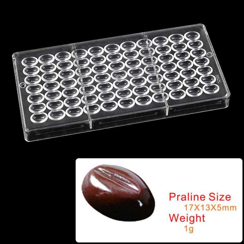 

3D Polycarbonate Chocolate Mold For Baking Candy Bar Mould Sweets Bonbon Chocolate Cake Decoration Confectionery Tool Bakeware