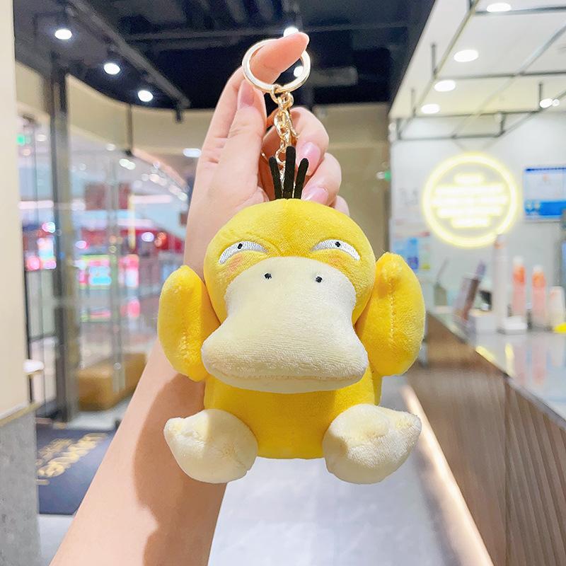 Anime Action Figure Kawaii Cartoon Psyduck Keychain Model Car Keychain for Boys Girl
