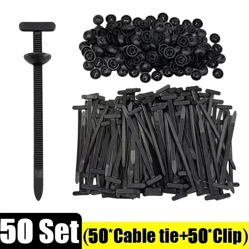 50/100PCS Nylon Cable Zip Self-Locking Duty Zip Ties Indoor & Outdoor General Purpose Cable Tie Buckles Releasable UV Resista