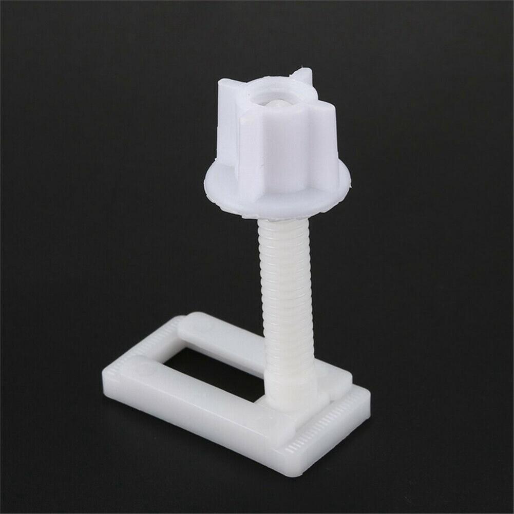 Plastic Bolts Toilet Hinge Screws 2*Sliding Plates 2*Washers Accessories