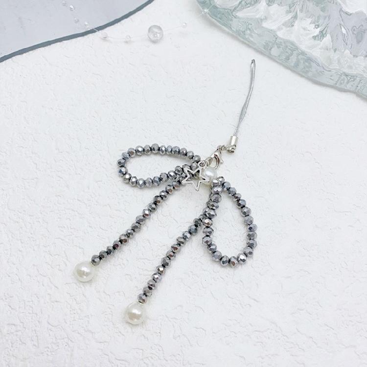 Crystal Beaded Butterfly Phone Lanyard Bowknot Star Charm Keychain Colorful Detachable Phone Chain Bag Purse Accessory