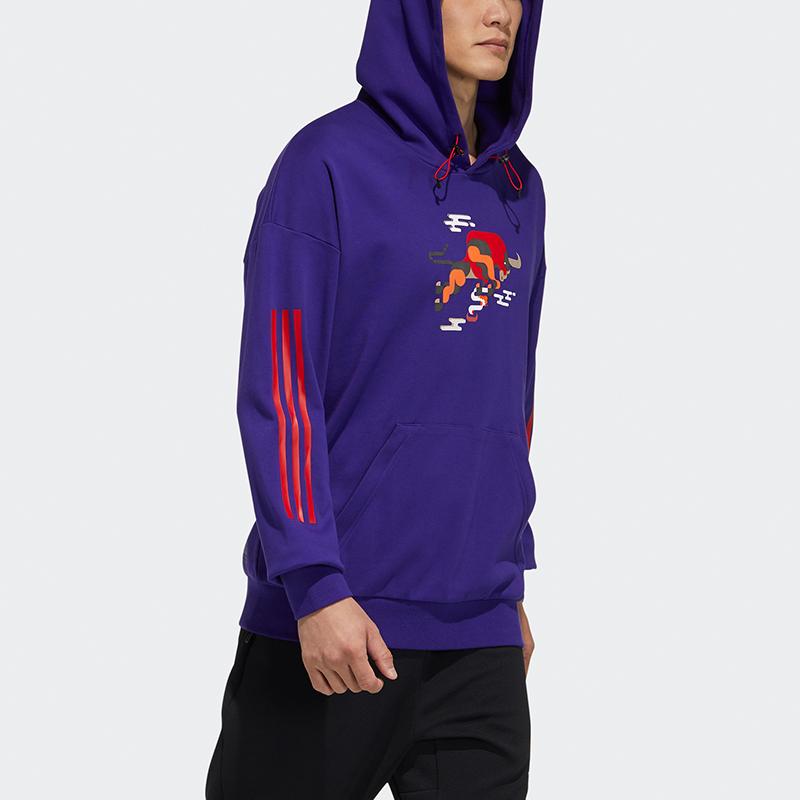 adidas Cny Gfx Hs Graphic Hoodie Men Hoodie Collegiate-Purple GQ0890