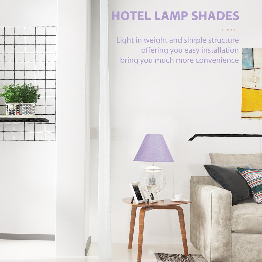 Small Linen Lampshade E14 E27 Light Socket Desk Lamp Wall Lamp Replacement Cover Retro Style Drum Lampshade Indoor Light