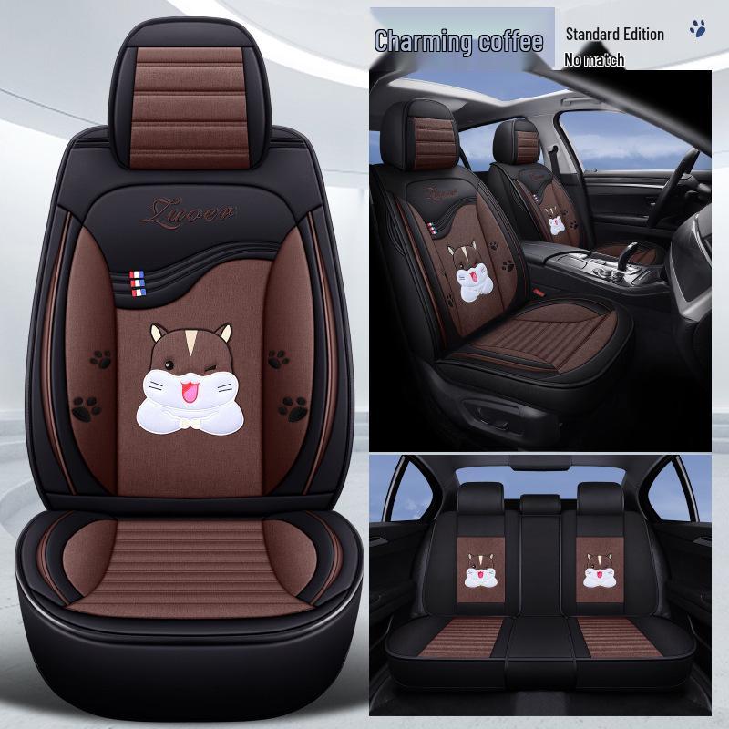 2020 Cartoon Buckwheat Car Seat Cushion - Full Cover, All-Season