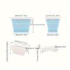 2pcs Silicone Food Storage Bags Microwave Safe, Anti Odor, Reusable Rectangular Containers with Clips for Refrigerator Organization Freshness