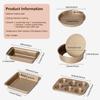 Baking Pans Sets Muffin Tray Cupcake Mold Carbon Steel Baking Pan Non Stick Bakeware Biscuit Pan Microwave Cake Mould
