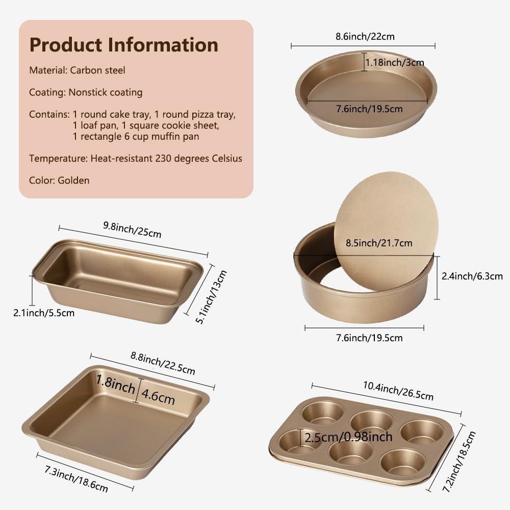 Baking Pans Sets Muffin Tray Cupcake Mold Carbon Steel Baking Pan Non Stick Bakeware Biscuit Pan Microwave Cake Mould