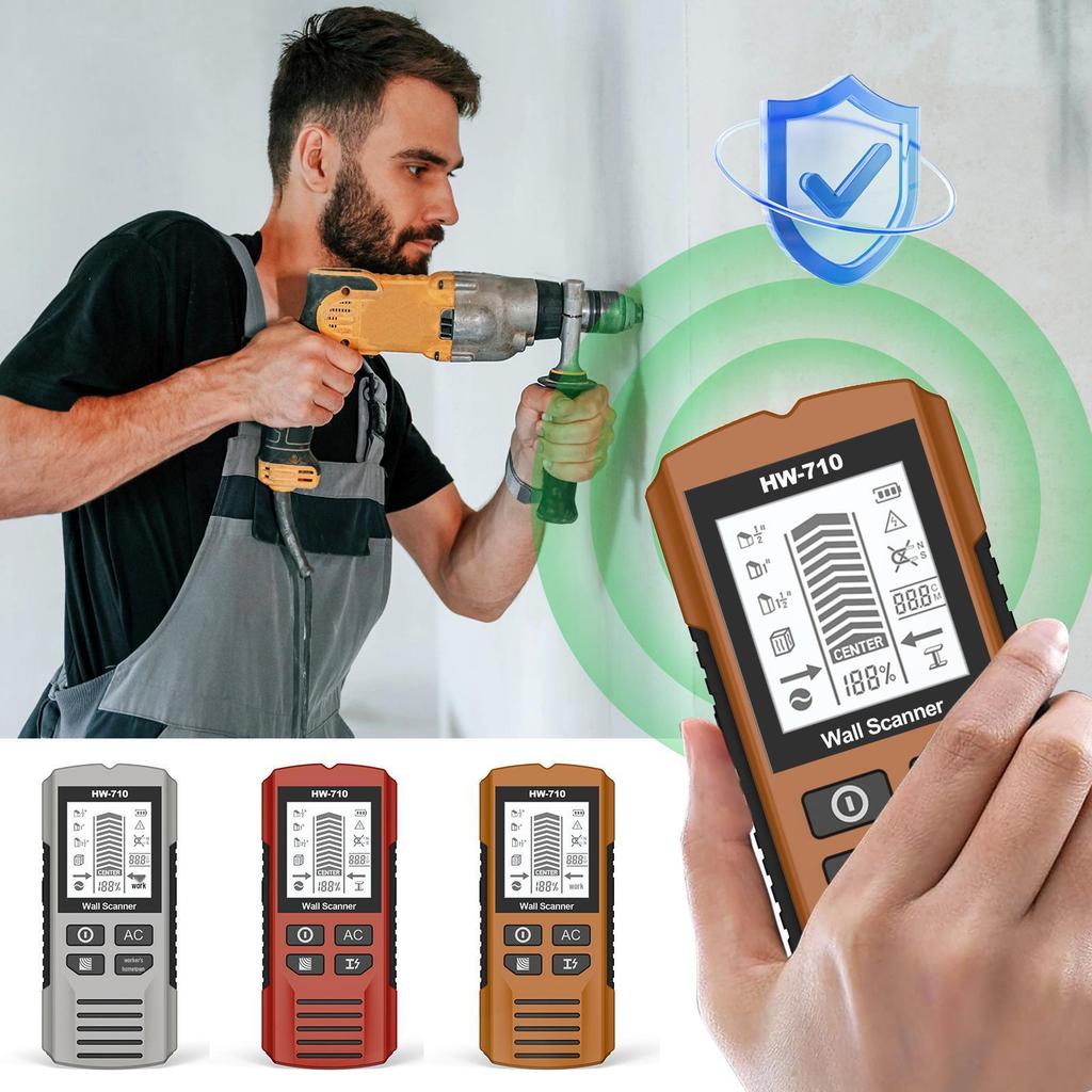 New 5-in-1 Wall Scanner & Stud Finder Metal Detector