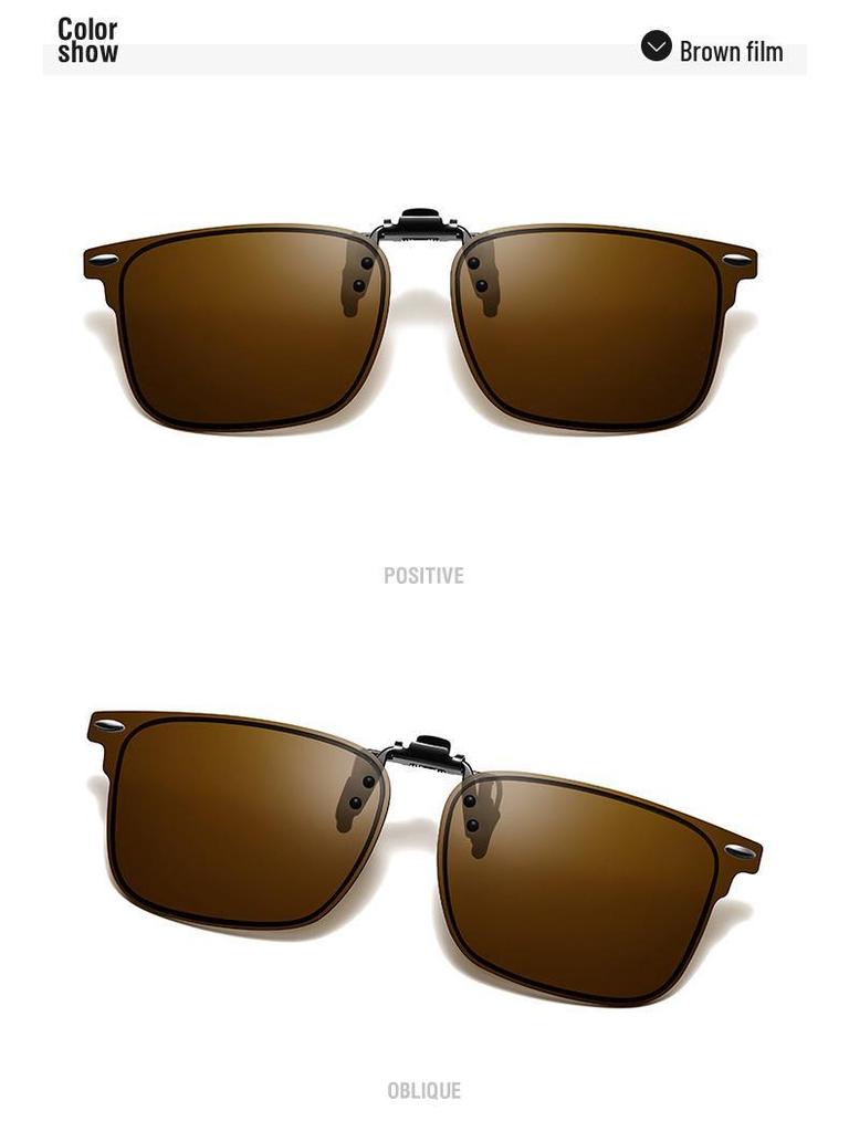 Polarized Clip-On Sunglasses 2025: New Style for Women & Men, Day/Night Use with Night Vision Lenses
