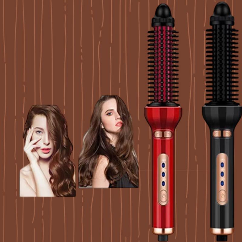 Professional Electric Rotation Automatic Hair Curler Wave Heated Hair Curler Dual Voltage 2 In 1 Hair Straightener and Curler