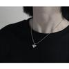 Hjärthänge Halsband Flickhjärta Hängen Halsband Kärlekshänge Halsband Kärlekshalsband Titanstål Material Smycken