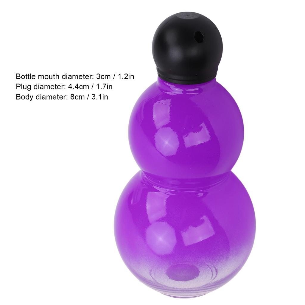 Gourd Water Bottle 800ml Large Capacity PP PC Plastic Gourd Style Sports Water Flask for Travel