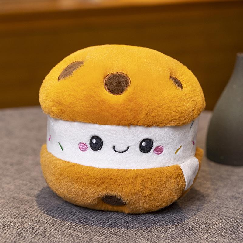 Simulated Cute Cake Series Doll Pillow Cherry Strawberry Cookies Birthday Cake Plush Toys Children's Gifts