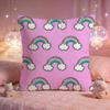 Pastel Rainbow Dream Cushion Cover Premium Comfort Reversible Pillow Cove Two in One Design for Any Room  Car Interior