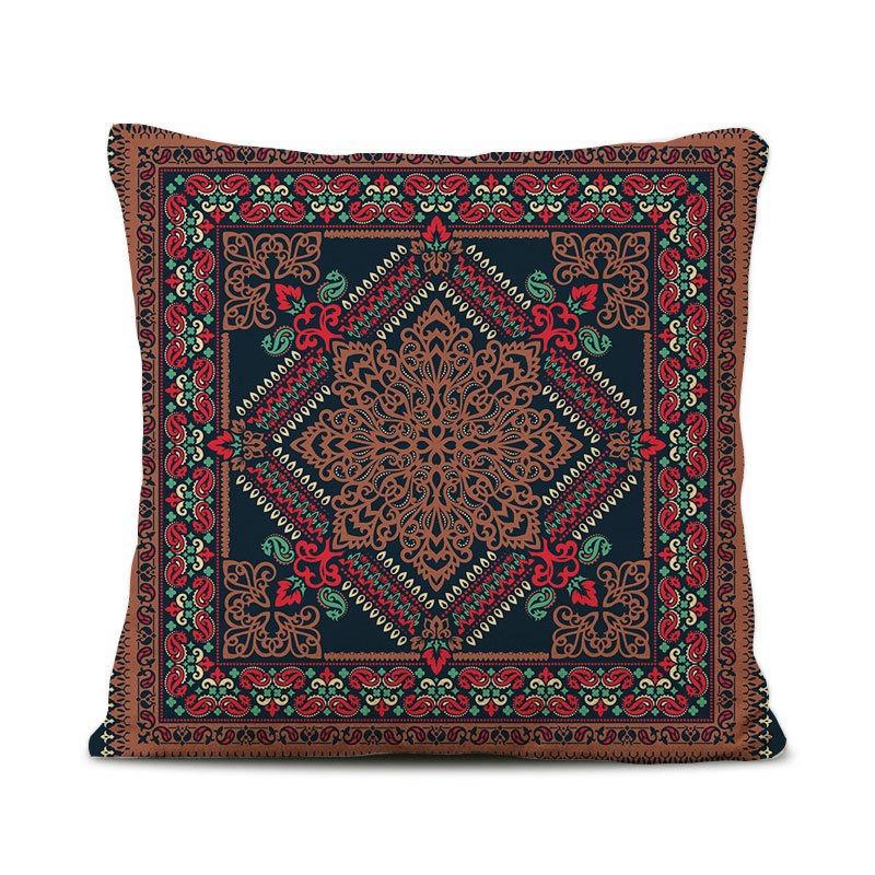 Retro Persian Style Turkish Waist Pillow, Luxury Ethnic Palace Style B&B Hotel Model Room Decoration Sofa Pillow