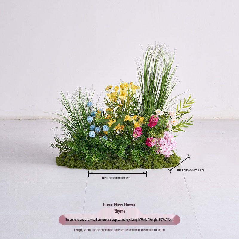 Monet Garden Purple Artificial Floral Decorations for Spring Landscaping Ornaments